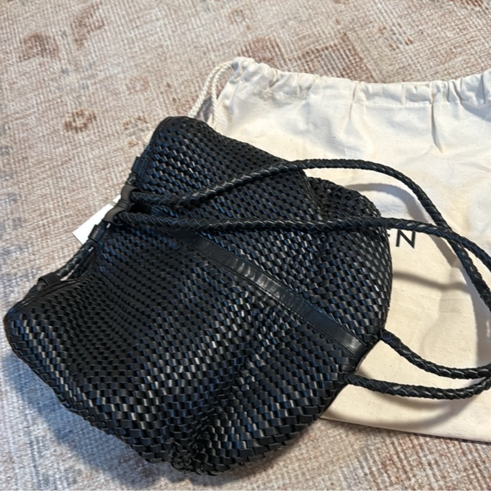 Bembien - Ava Black Woven Backpack - Picture 5 of 5
